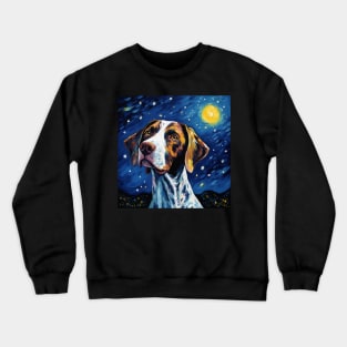 English Pointer Night Crewneck Sweatshirt